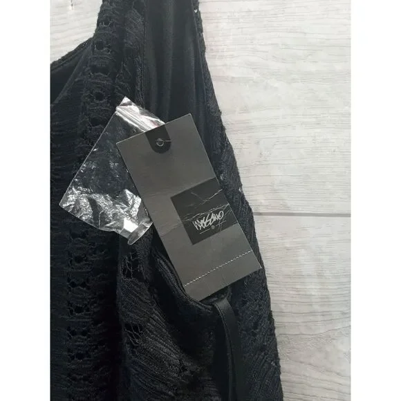 Mossimo black lace romper shorts size L New With Tags - Picture 2 of 3